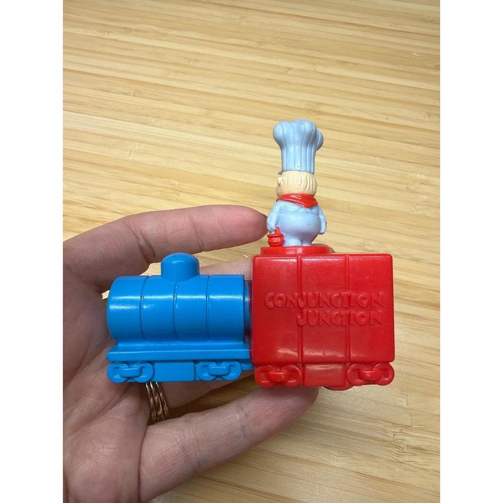 Vintage Conjunction Junction Train Chef Subway Promo Push Toy Works